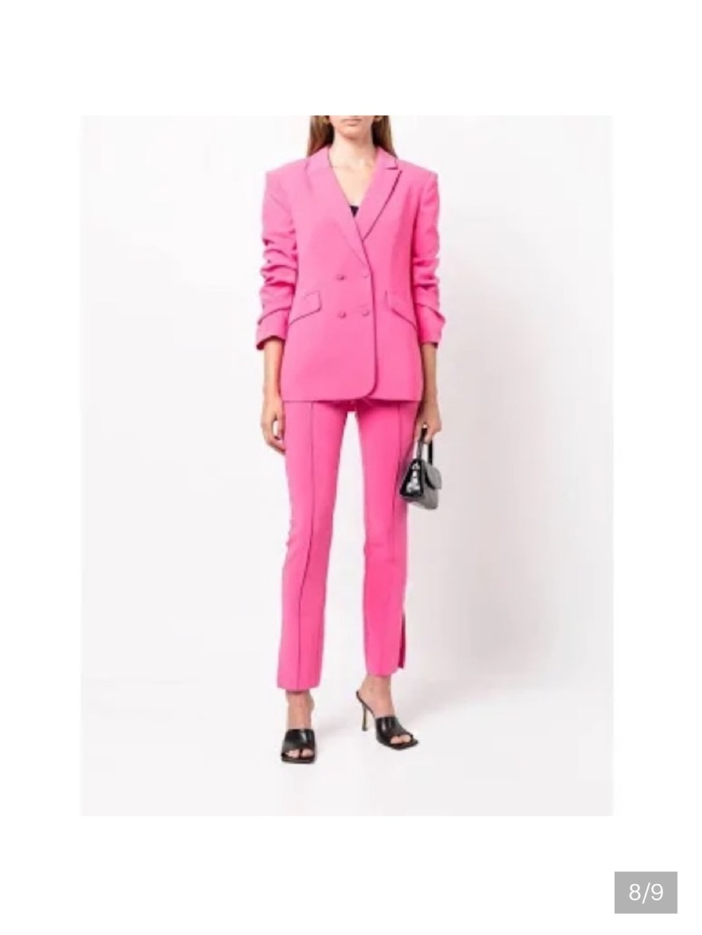 cinq a sept Hot Pink Tailored Slim Pants